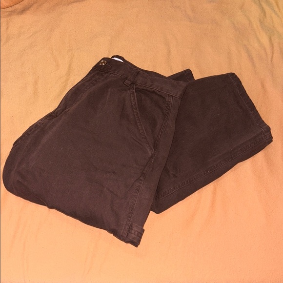 Garage- Brown Cotton Cargo Pants - Picture 1 of 3